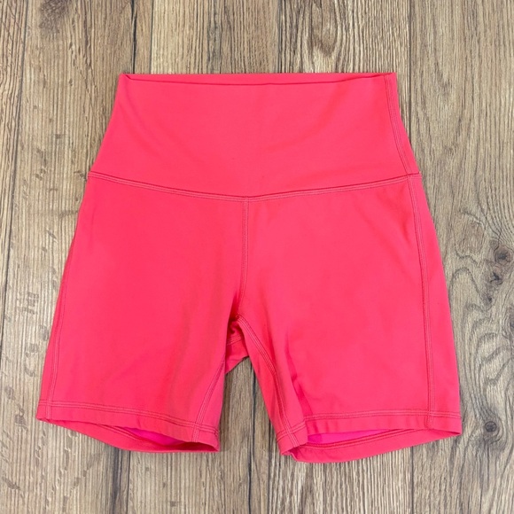 Lululemon Align Double Lined High Rise Shorts 6" Size 6 In Lip Gloss - Picture 2 of 5